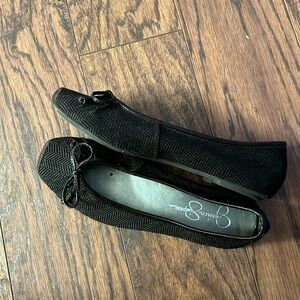Jessica Simpson tweed ballet flats.